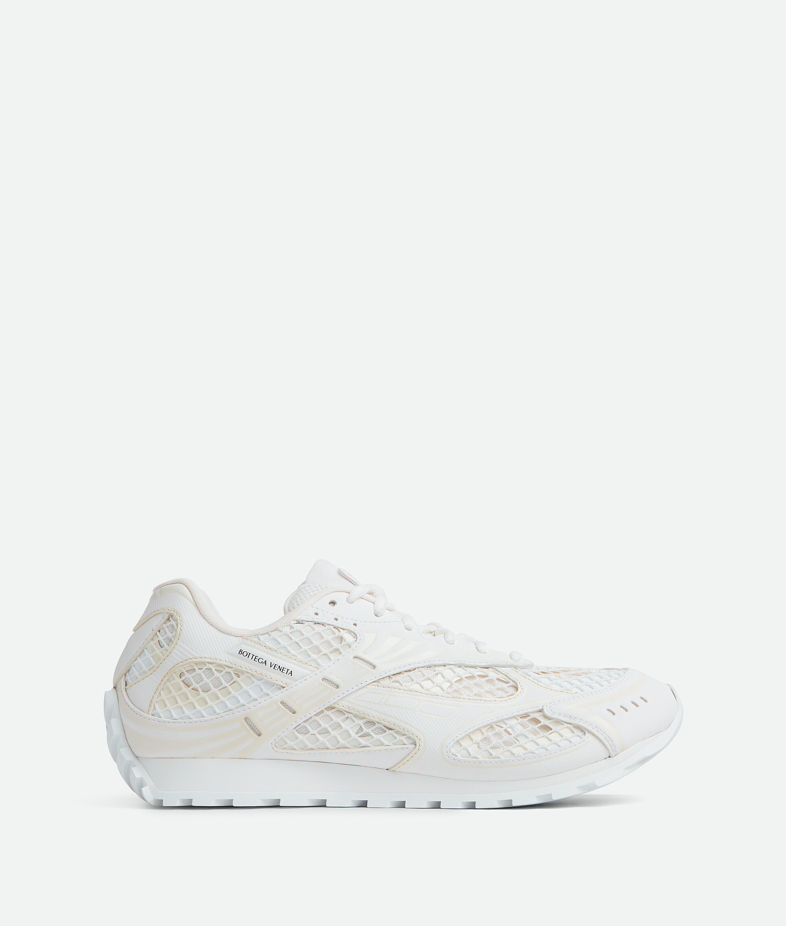 Shop Bottega Veneta Orbit Sneaker In White