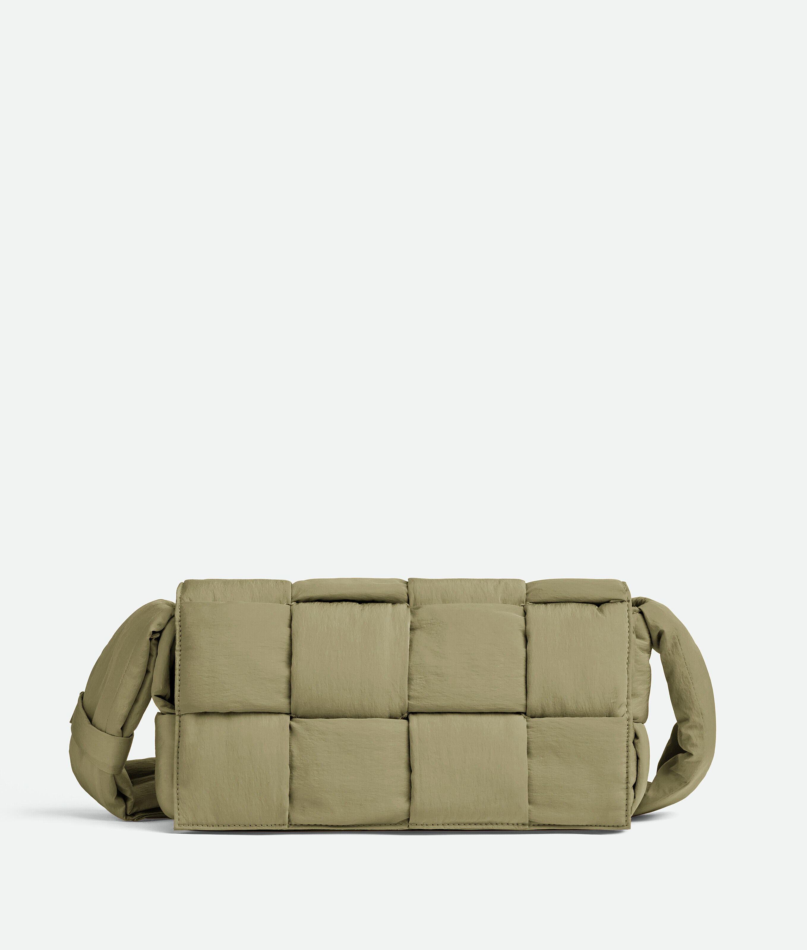 Shop Bottega Veneta Padded Tech Cassette In Travertine